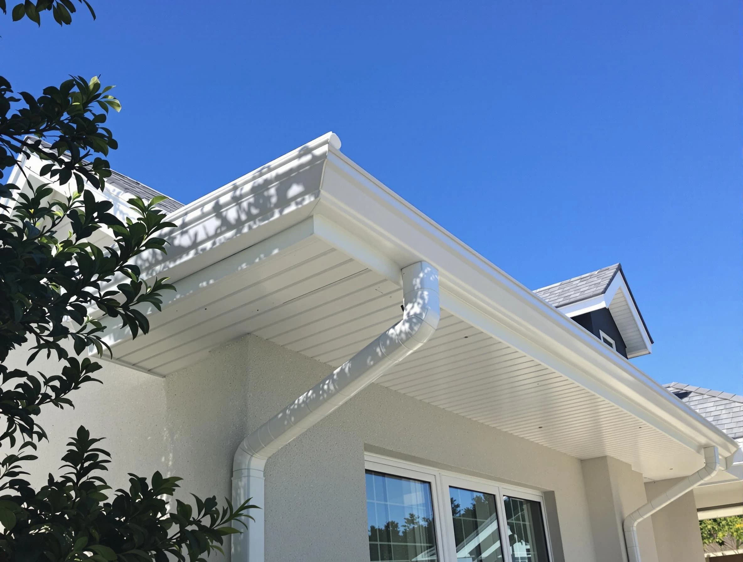 Custom-fit rain gutter system by Medina Roofing Company in Medina, OH