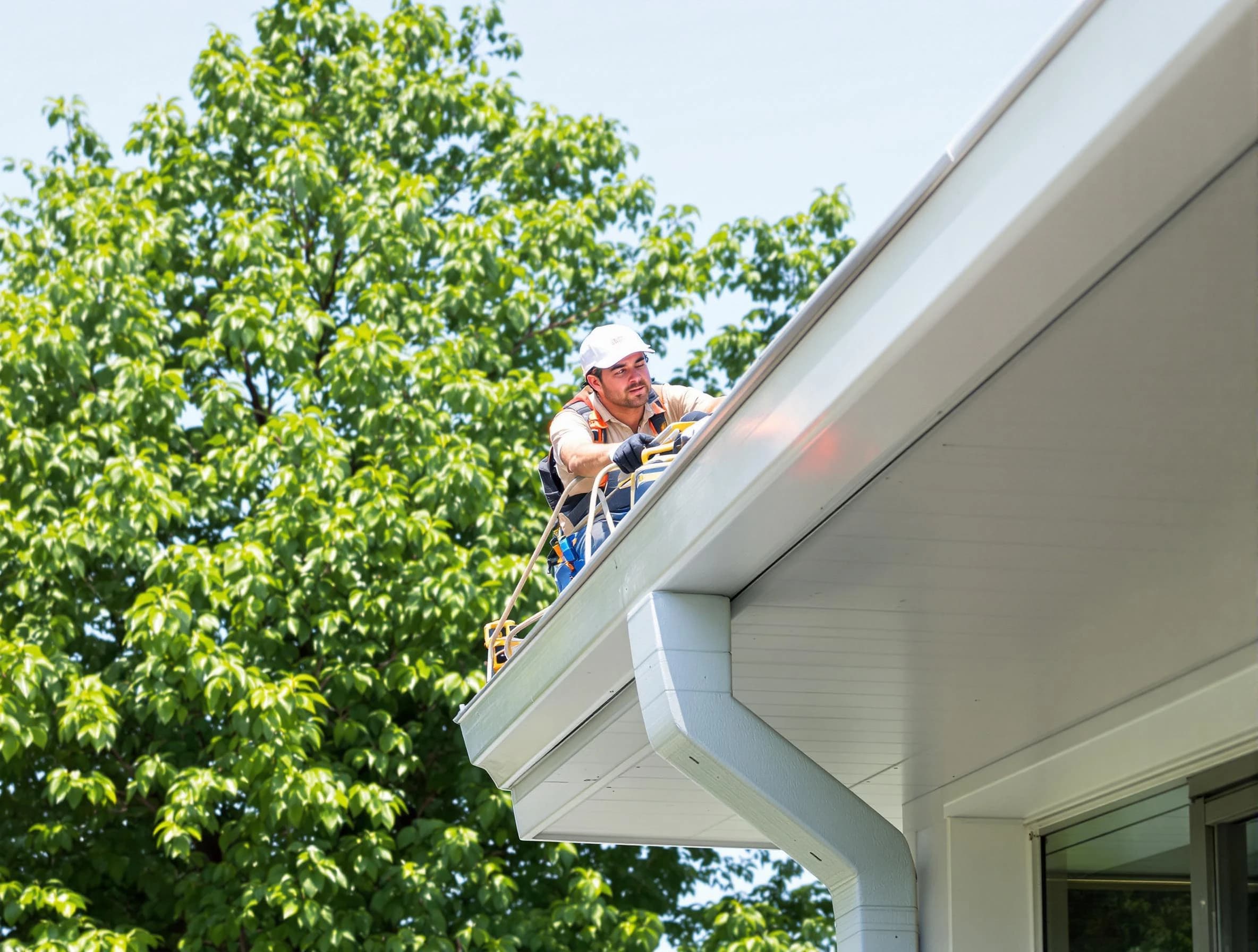 Medina Roofing Company expert examining roof shingles in Medina, OH